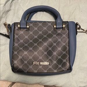 Steve Madden Blue and Black Women's Handbag